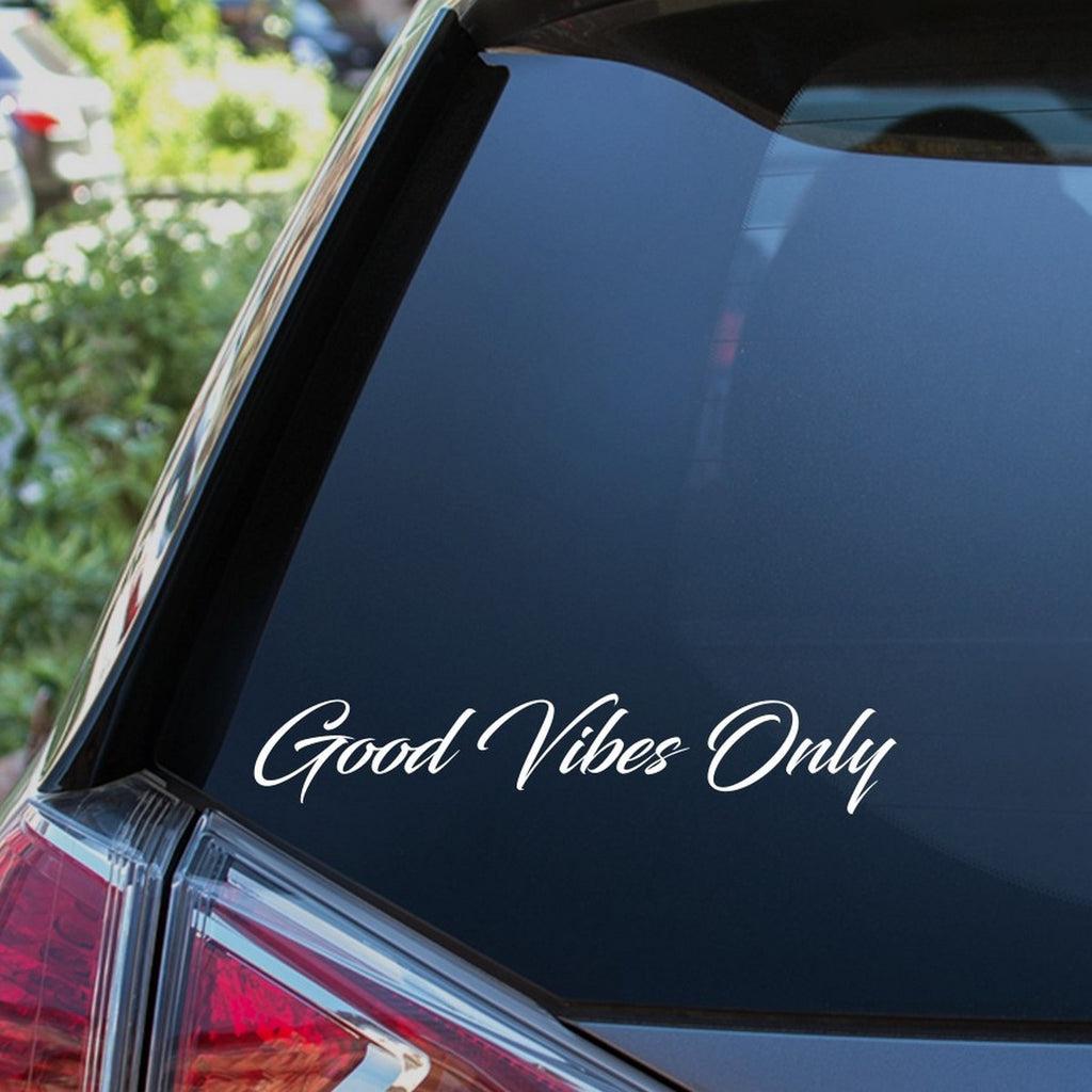 Good Vibes Only Car Sticker