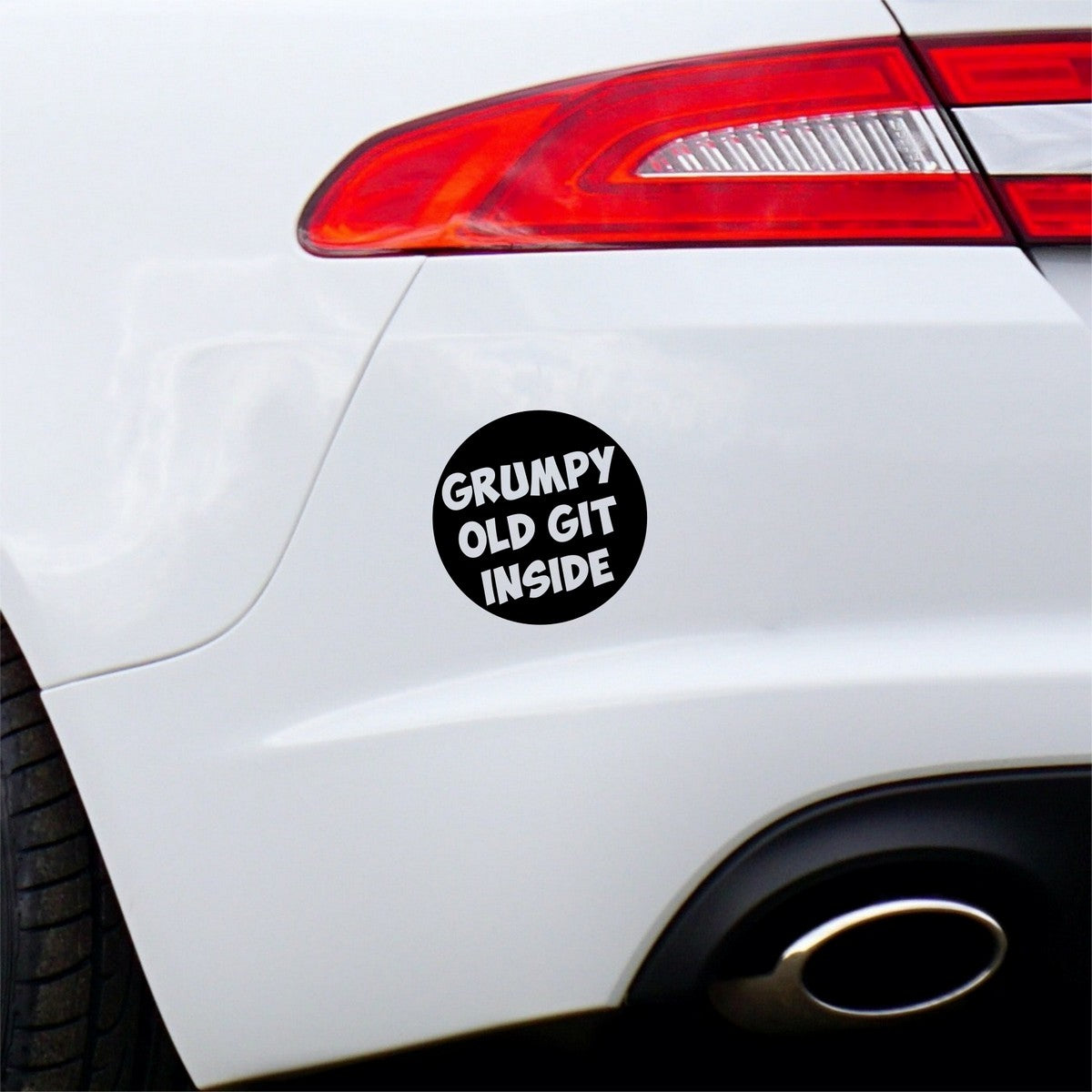 Grumpy Old Git Inside Car Sticker