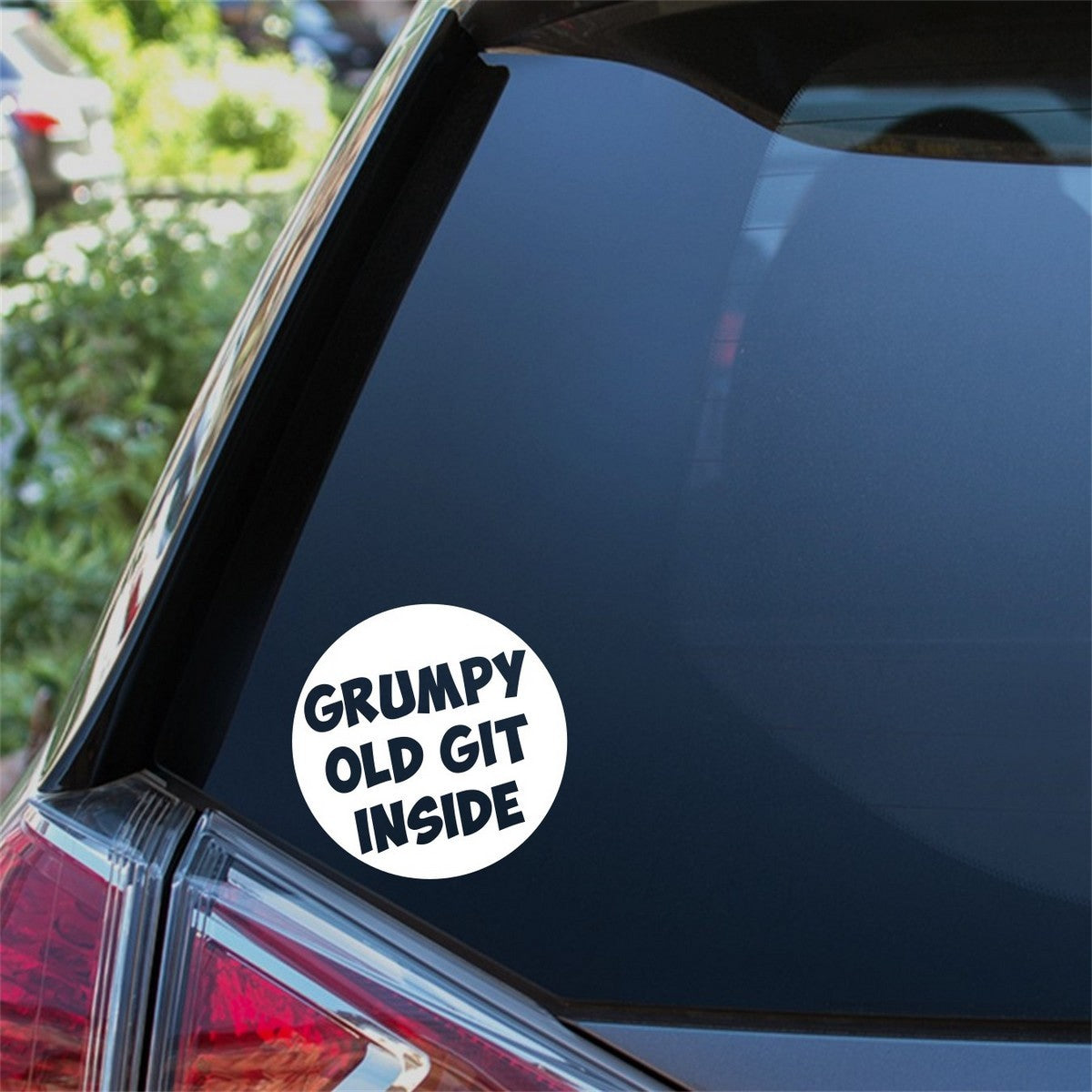 Grumpy Old Git Inside Car Sticker