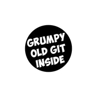 Grumpy Old Git Inside Car Sticker