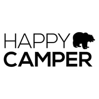 Happy Camper Bear Car Sticker