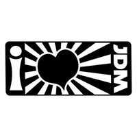 I Love JDM Rising Sun Car Sticker