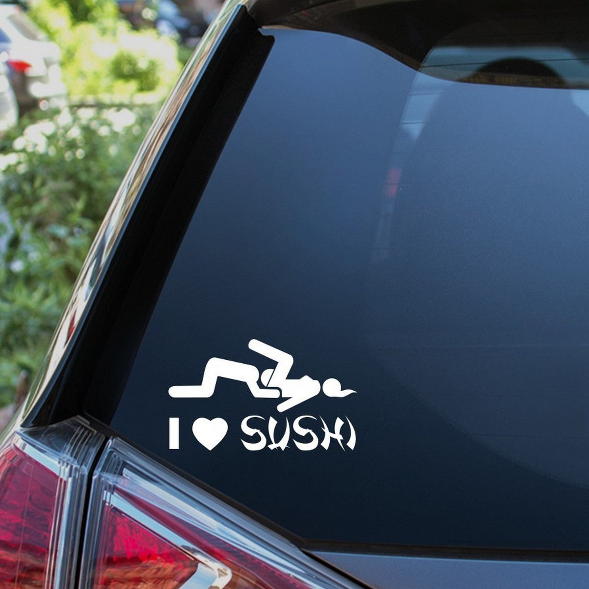 I Love Sushi Car Sticker