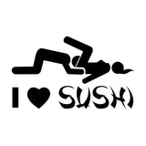 I Love Sushi Car Sticker