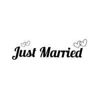 Just Married Car Decal