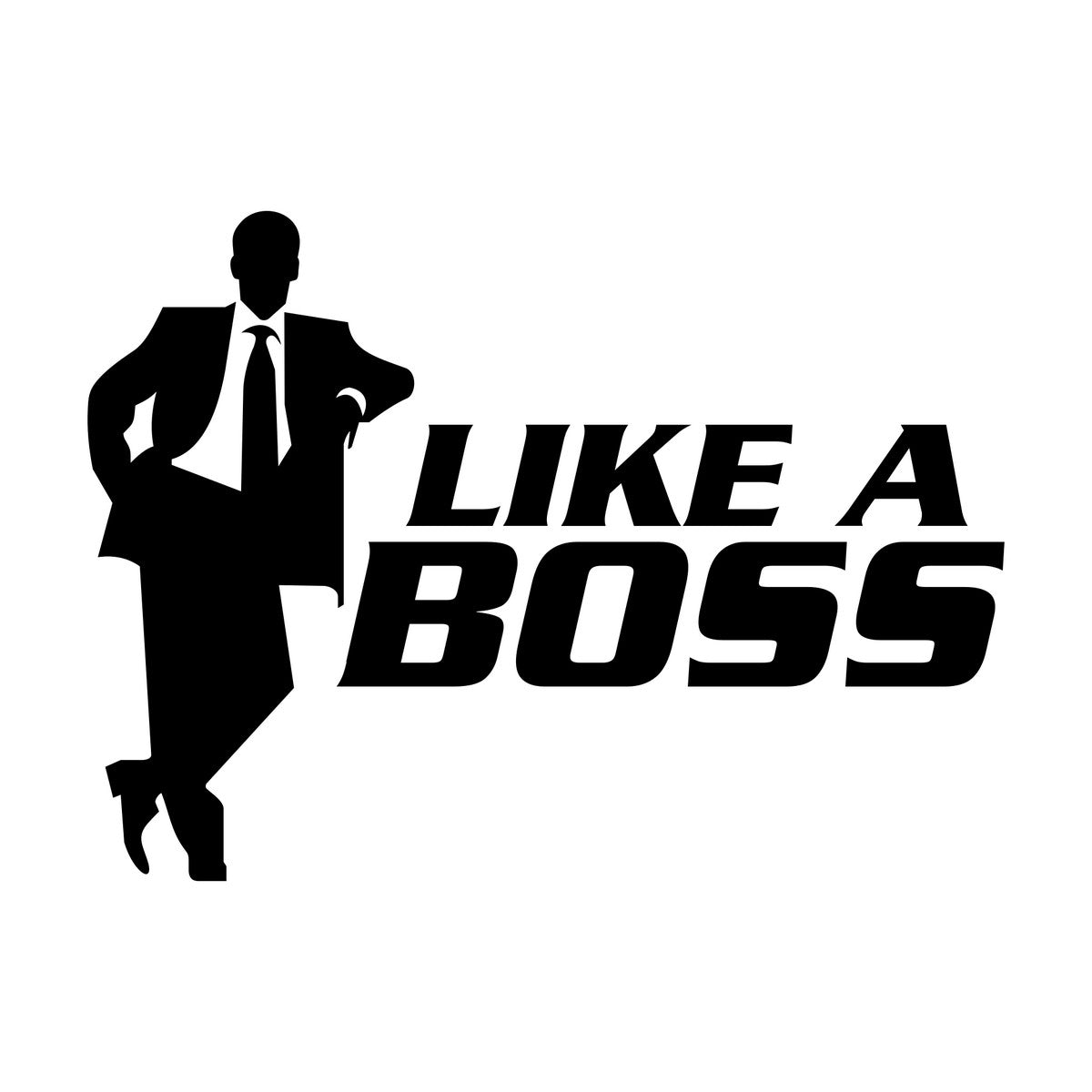 Like A Boss Car Sticker