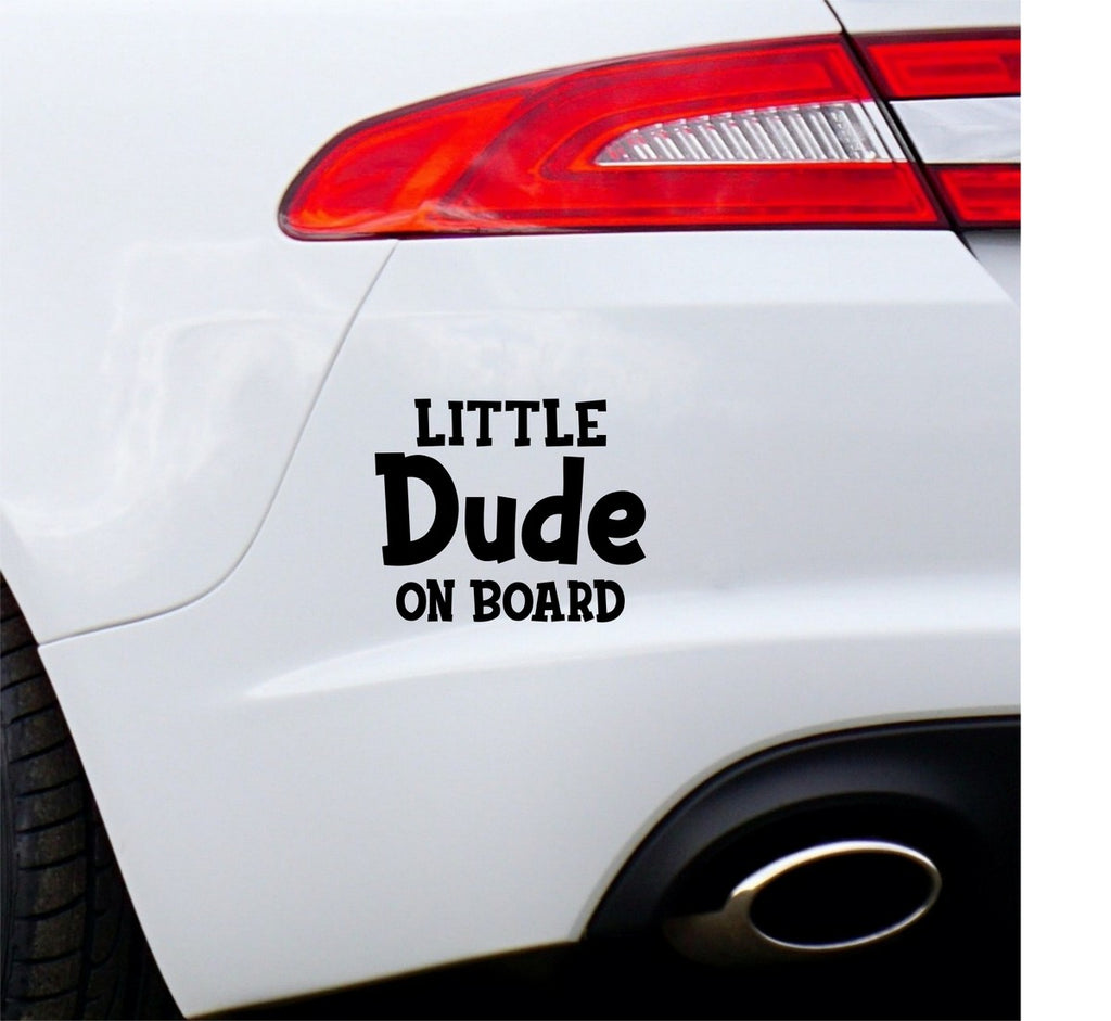 Little Dude On Board Car Sticker