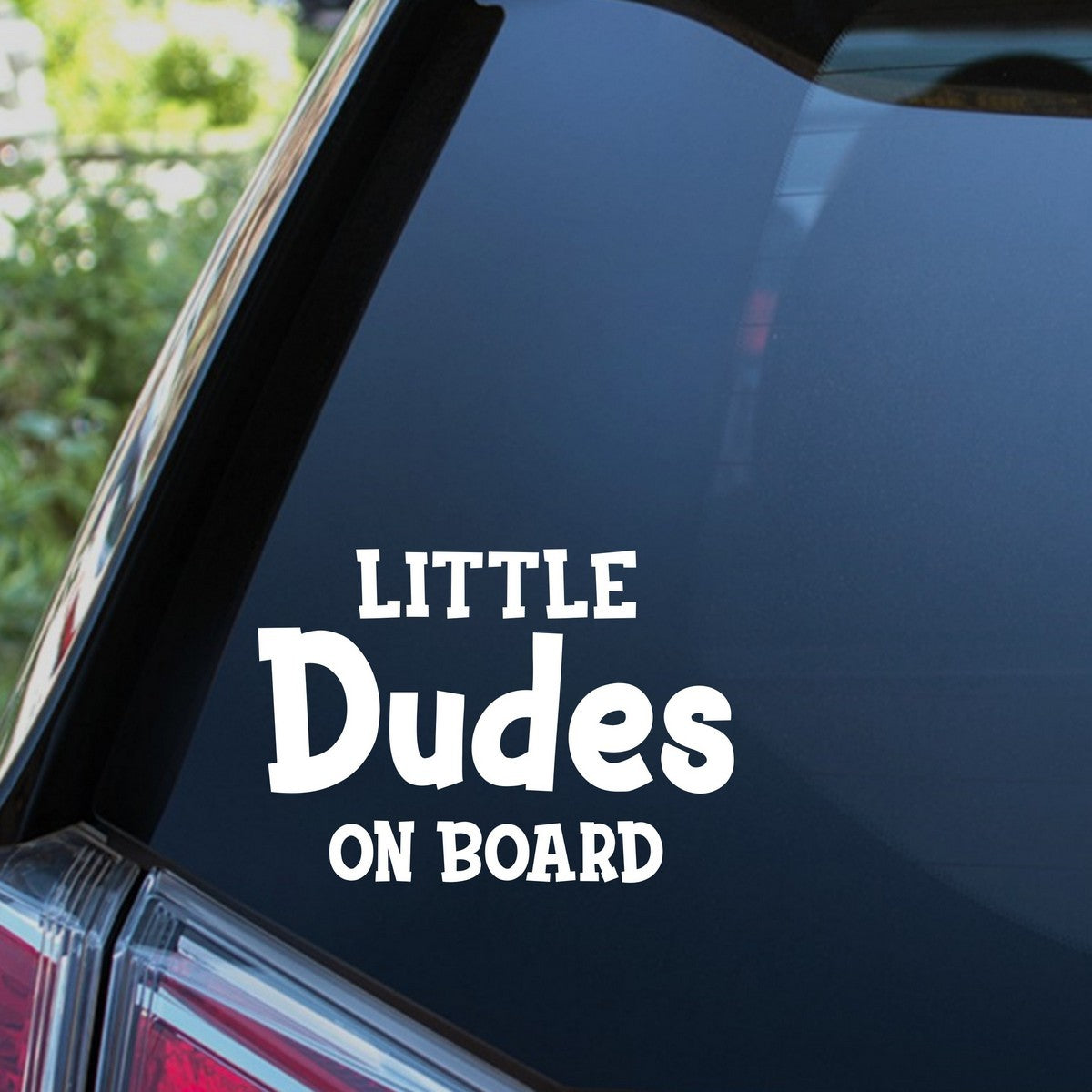 Little Dudes On Board Car Sticker