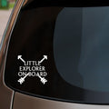 Little Explorer On Board Sticker fitted on car rear window