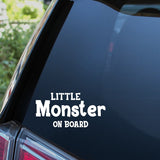 Little Monster On Board Car Sticker