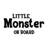 Little Monster On Board Car Sticker