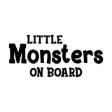 Little Monsters On Board Car Sticker