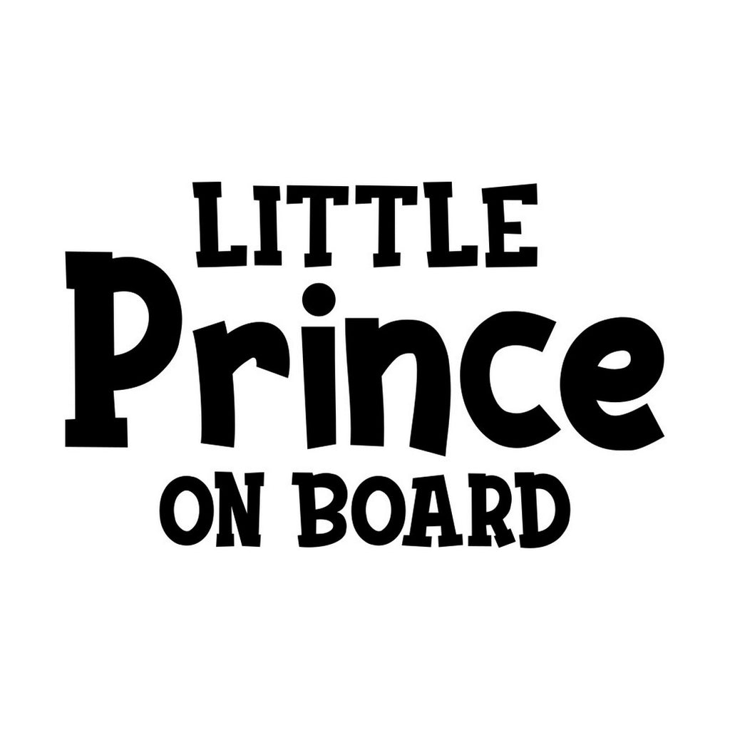 Little Prince On Board Car Sticker