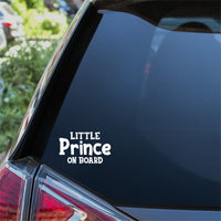 Little Prince On Board Car Sticker