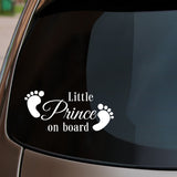 Little Prince On Board Car Sticker Fitted On Rear Window
