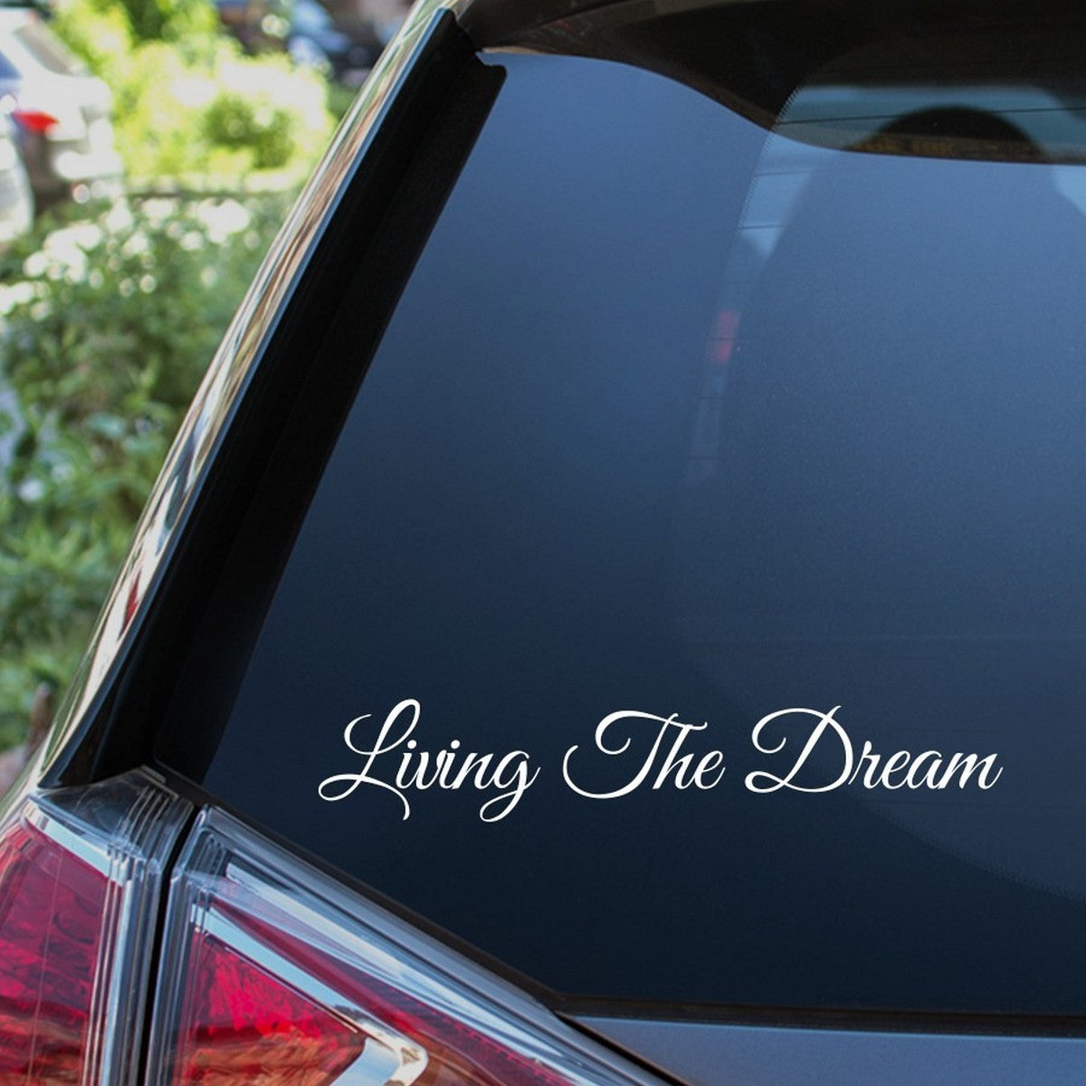 Living The Dream Car Sticker