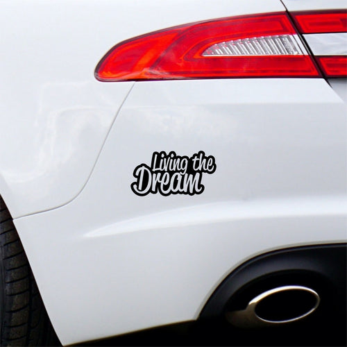 Living The Dream Car Sticker