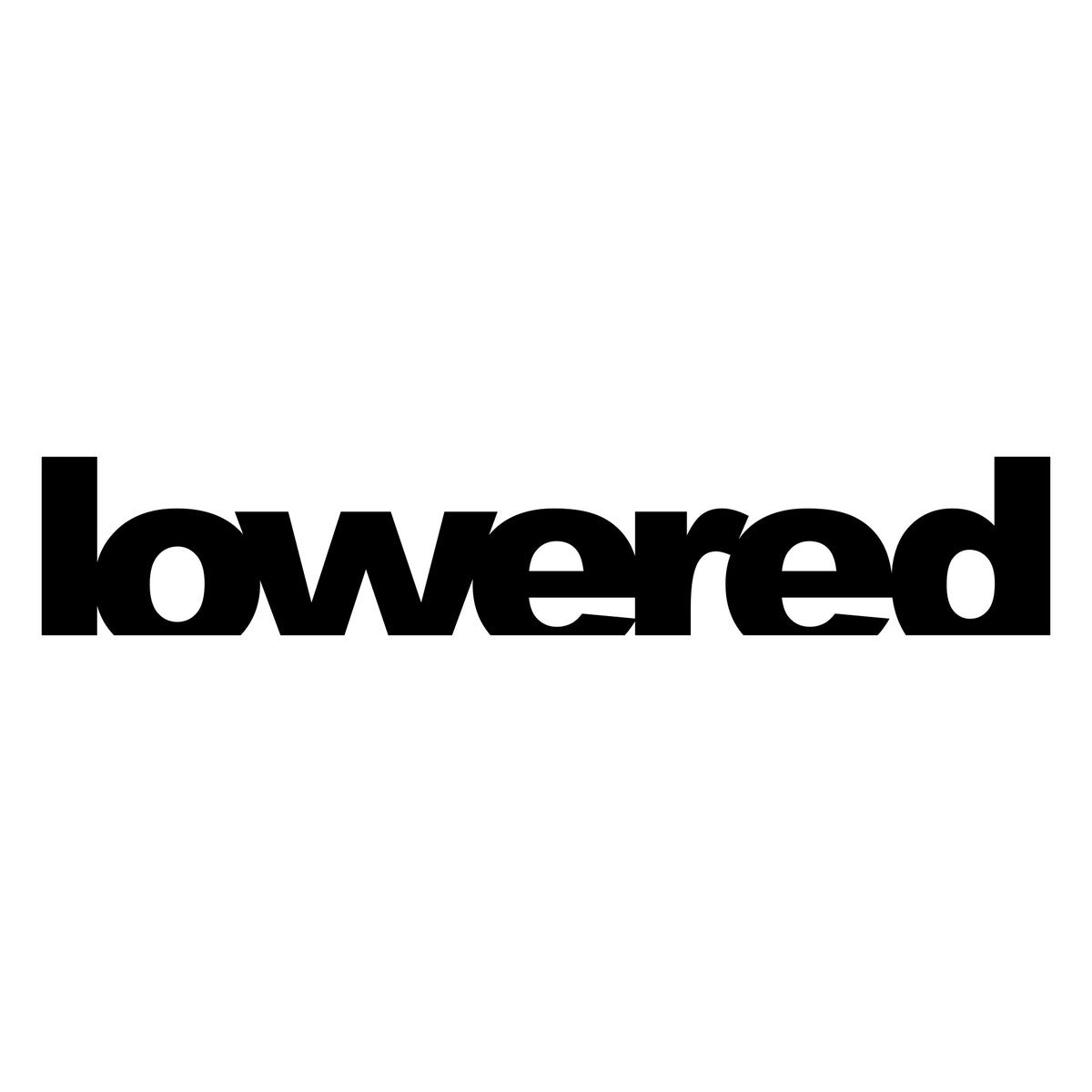 Lowered Car Sticker