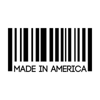 Made In America Car Sticker