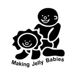 Making Jelly Babies Car Sticker