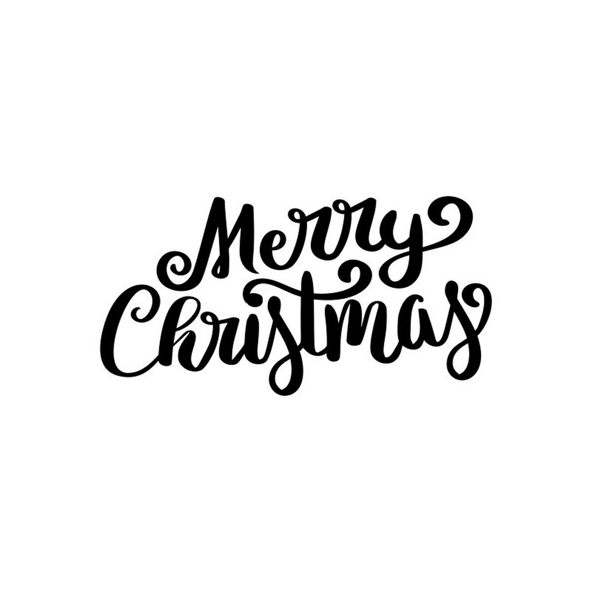 Merry Christmas Wine Glass Stickers