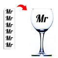 Mr Wine Glass Stickers