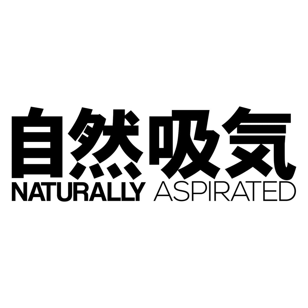 Naturally Aspirated Kanji Car Sticker