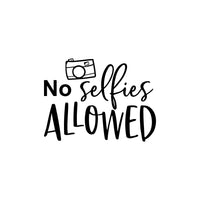 No selfies allowed toilet sticker