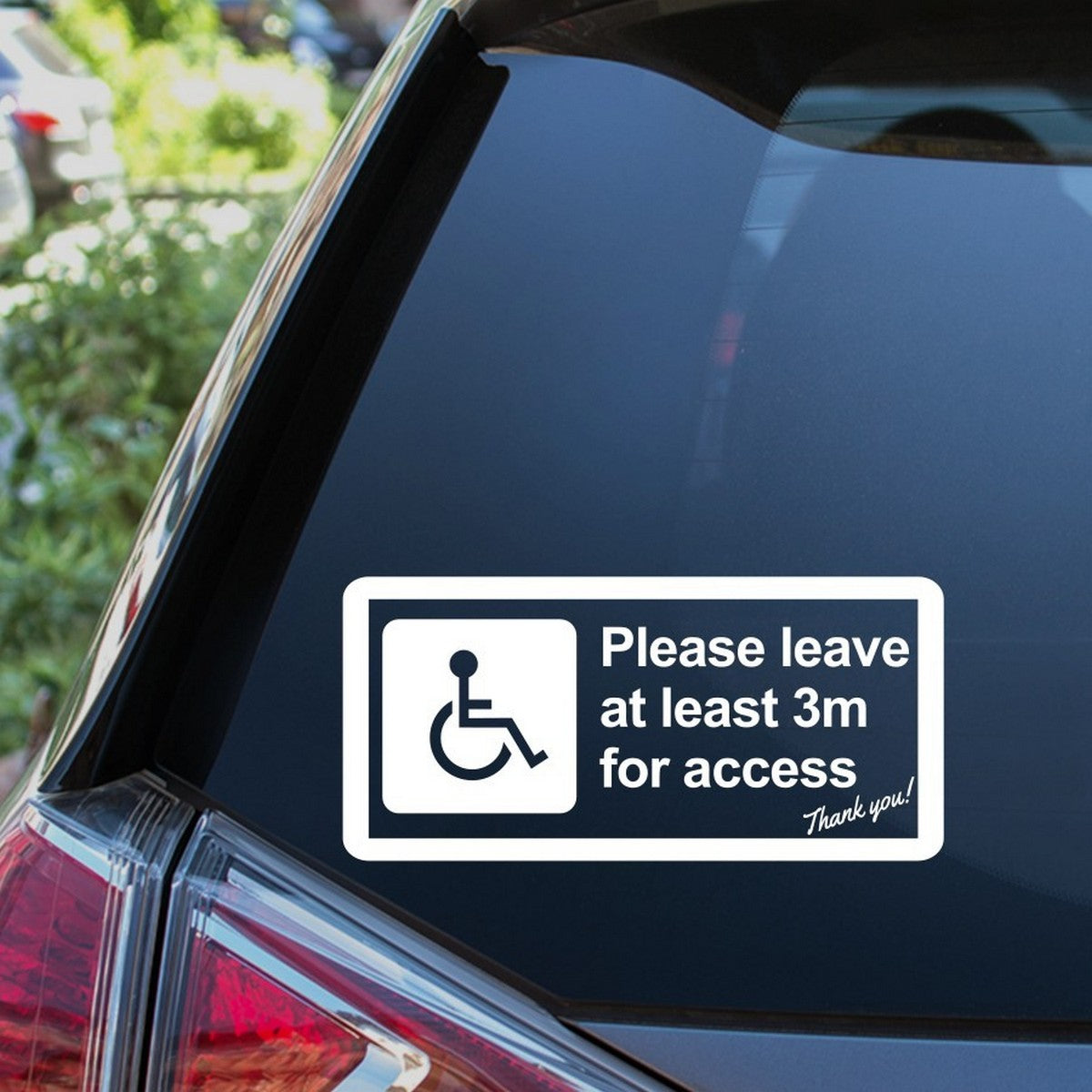 Please Leave At Least 3m For Access Car Sticker