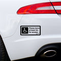 Please Leave At Least 3m For Access Car Sticker