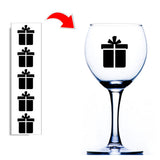Present Wine Glass Stickers