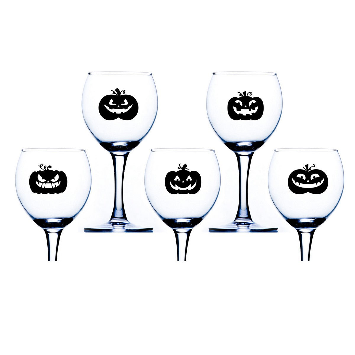 Pumpkin Wine Glass Stickers