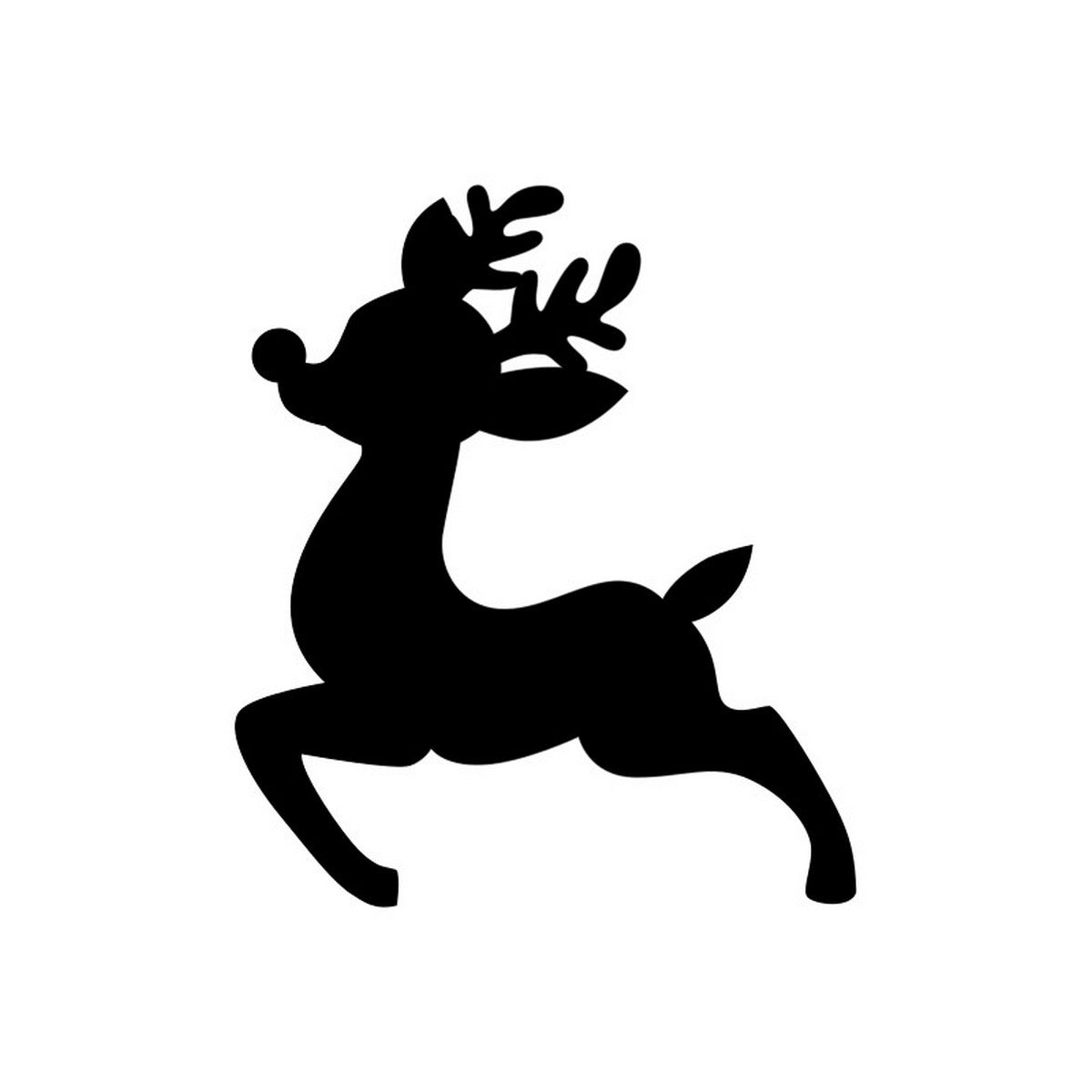 Reindeer Wine Glass Stickers