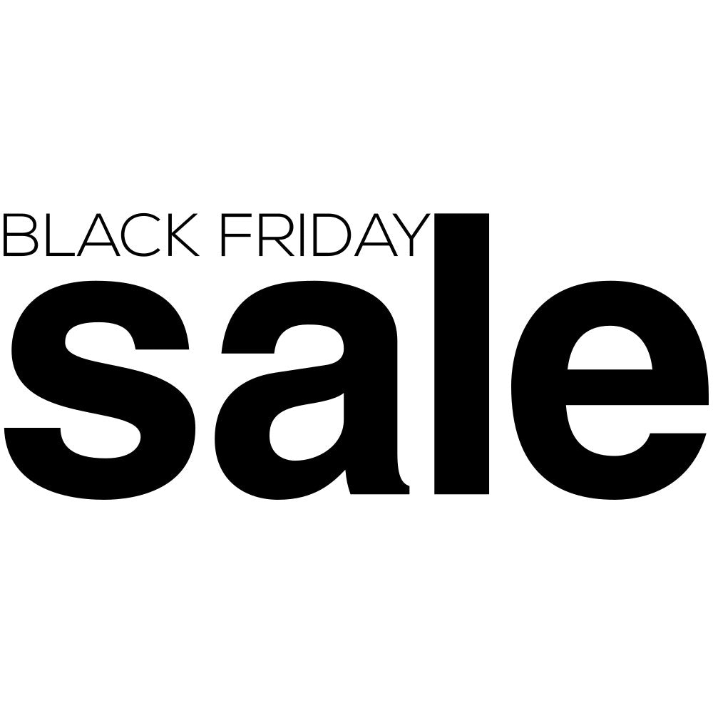 Black Friday Sale Shop Window Sticker black vinyl design on a white background