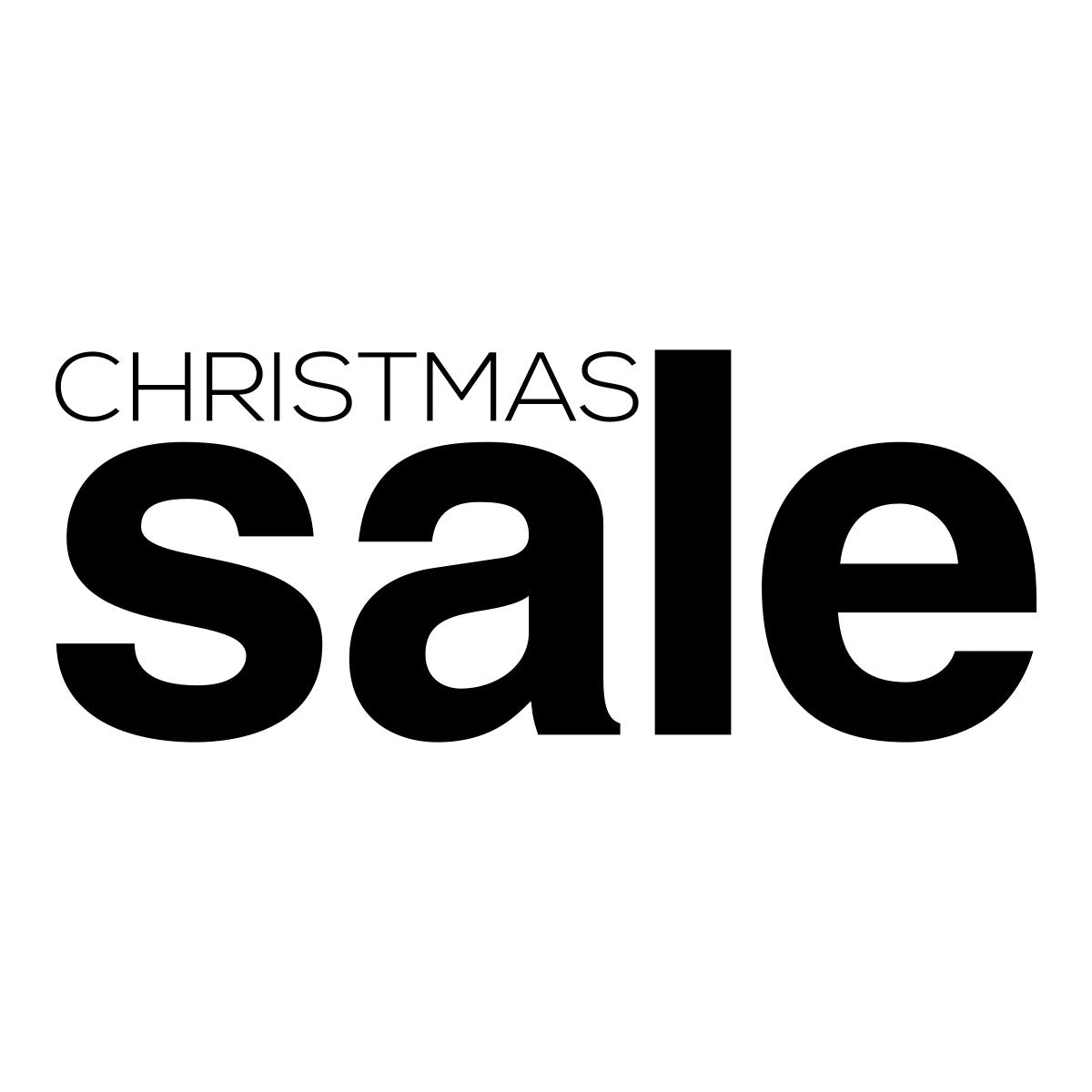 Christmas Sale shop window sticker in bold promotional lettering