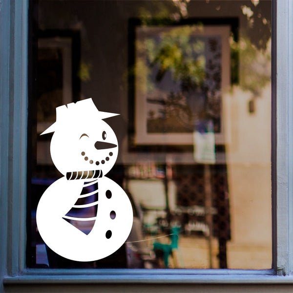 Snowman Christmas Window Sticker