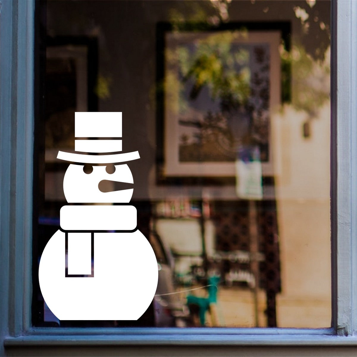 Snowman Christmas Window Sticker