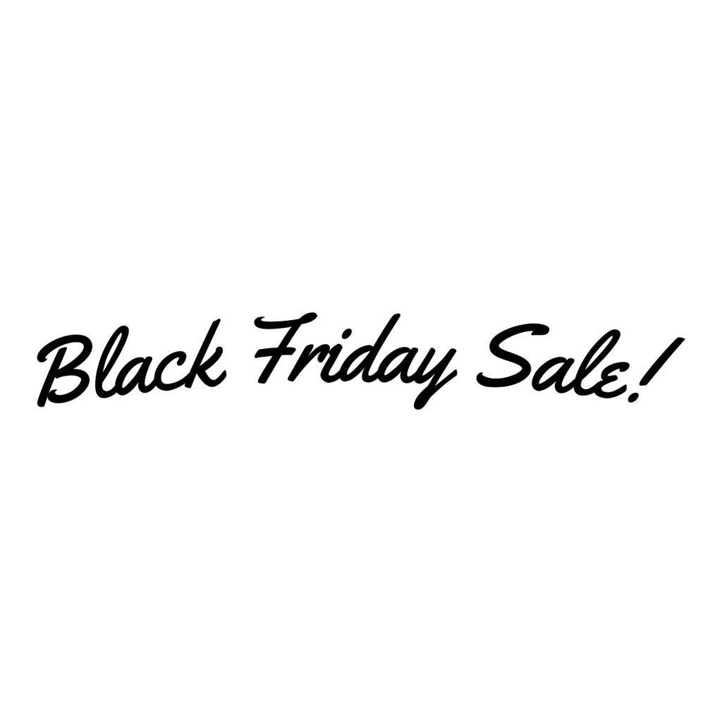 Black Friday Sale Shop Window Sticker black vinyl design on a white background