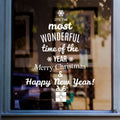  It's the most wonderful time of the year Christmas shop window sticker