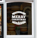 We Wish You A Very Merry Christmas Window Sticker Vinyl Decal