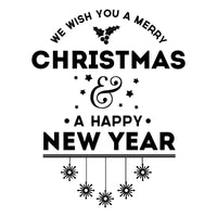 We Wish You A Merry Christmas Shop Window Sticker