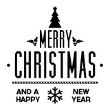 Merry Christmas Tree Window Sticker