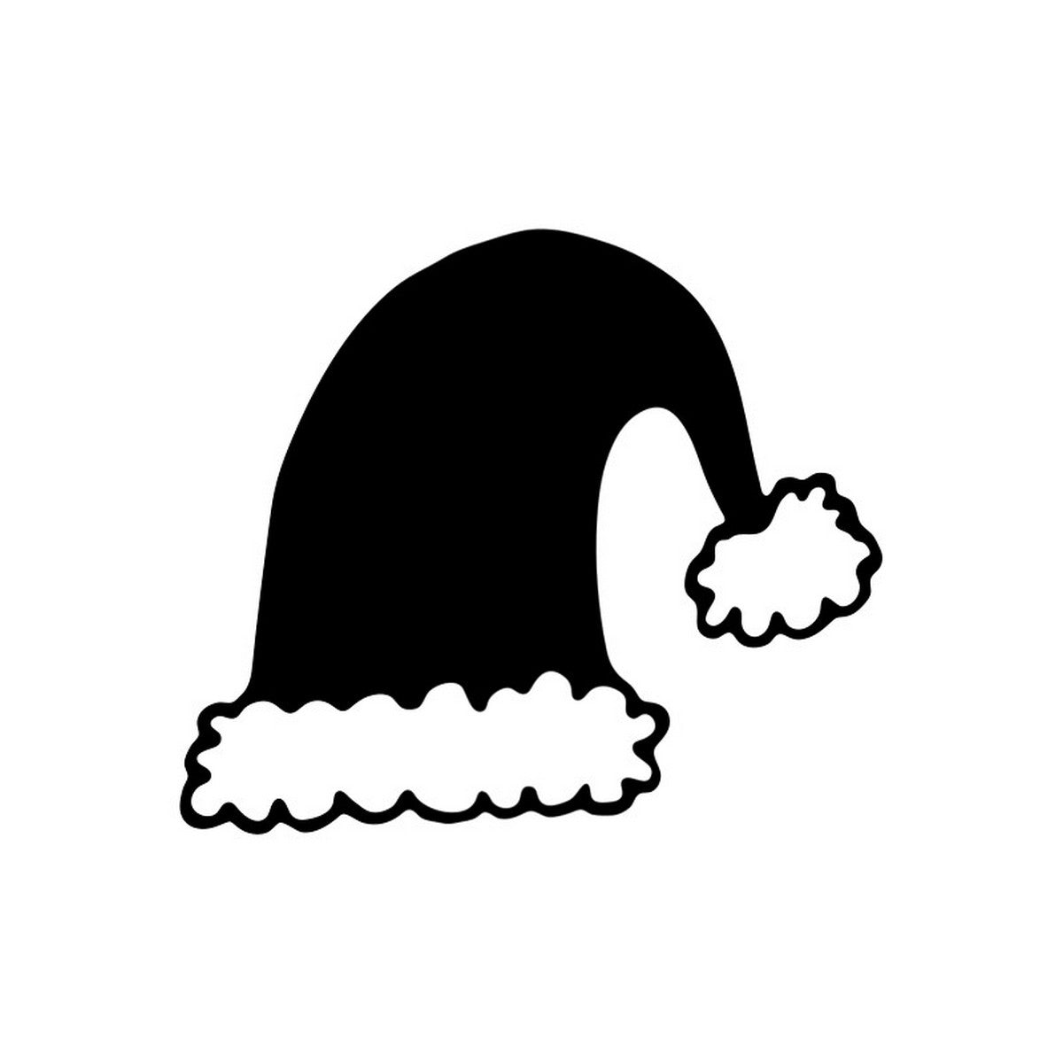 Santa Hat Wine Glass Stickers