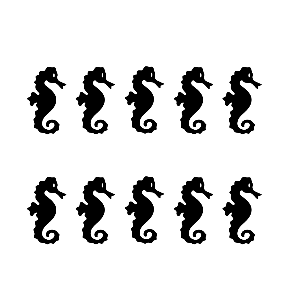 Seahorse Wall Tile Stickers