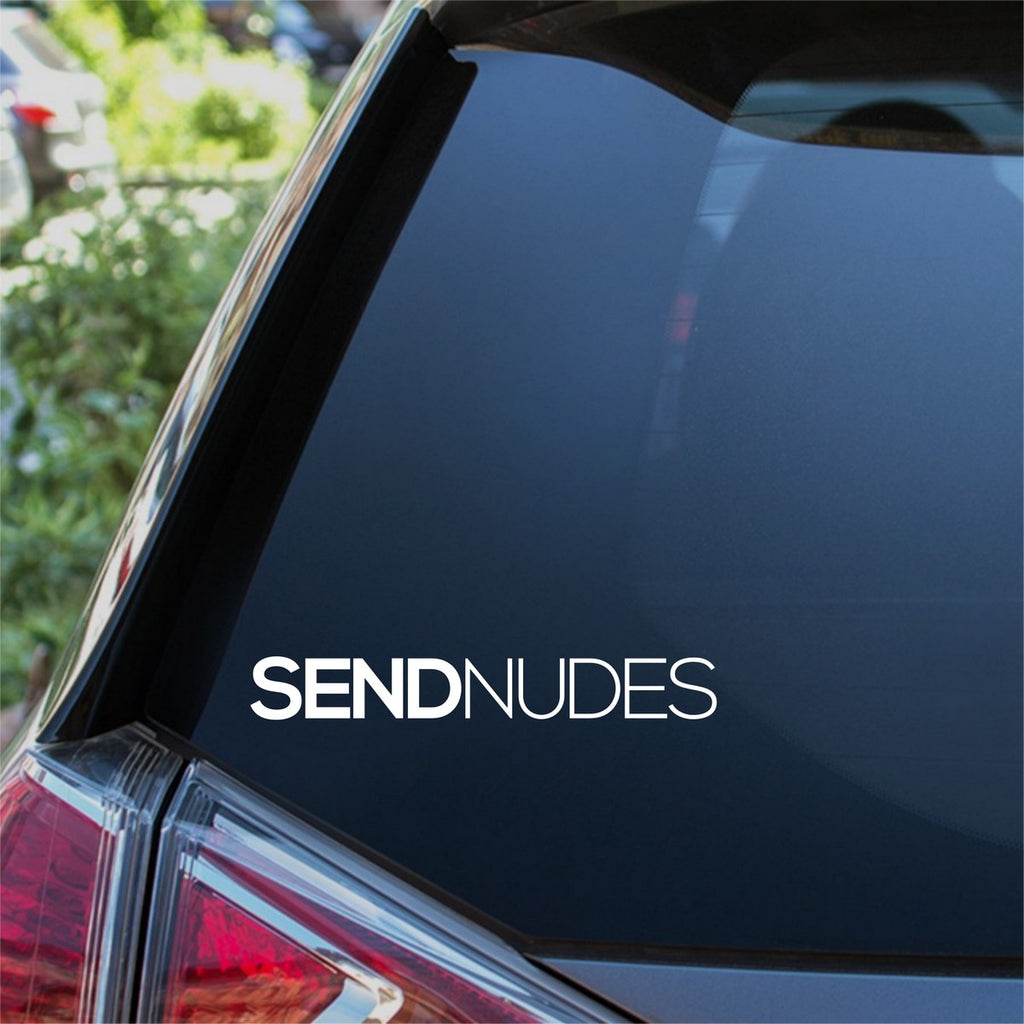 Send Nudes Car Sticker
