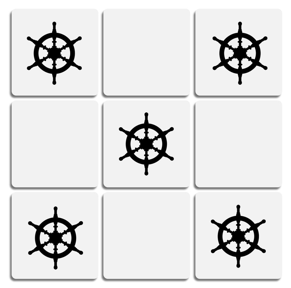 Ship Wheel Wall Tile Stickers