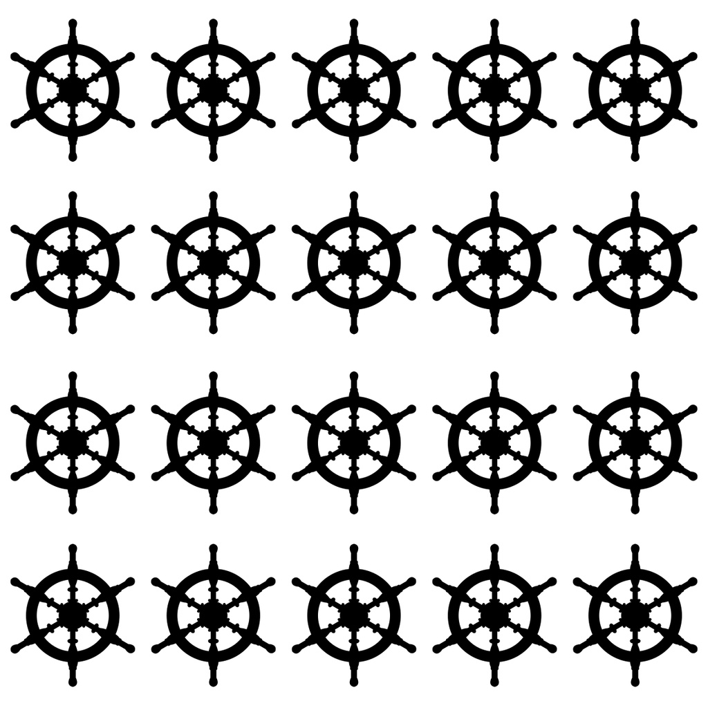 Ship Wheel Wall Tile Stickers