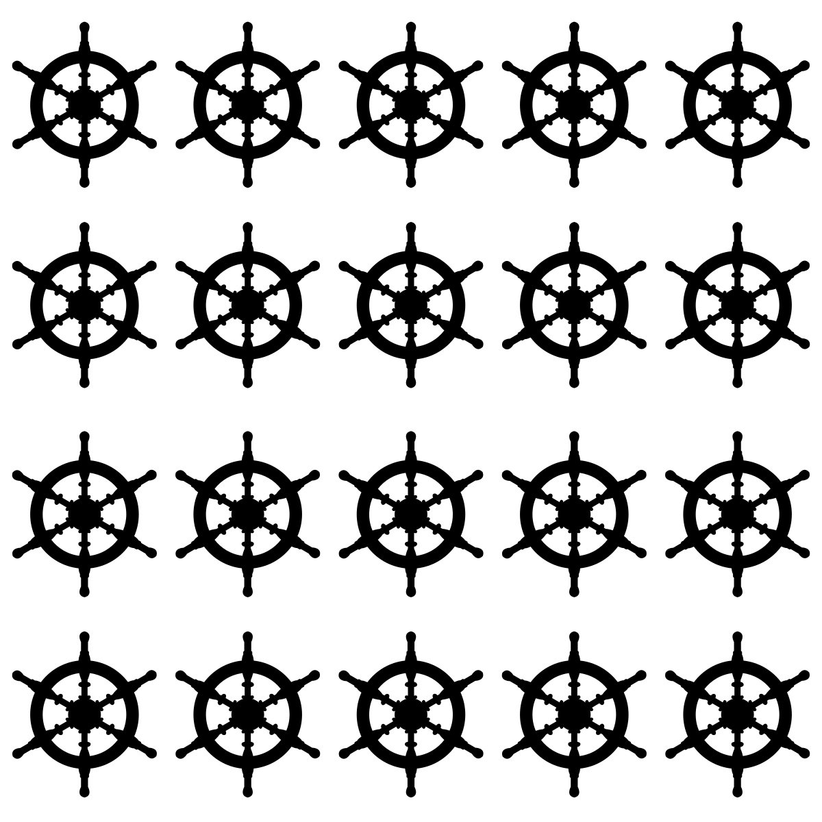Ship Wheel Wall Tile Stickers