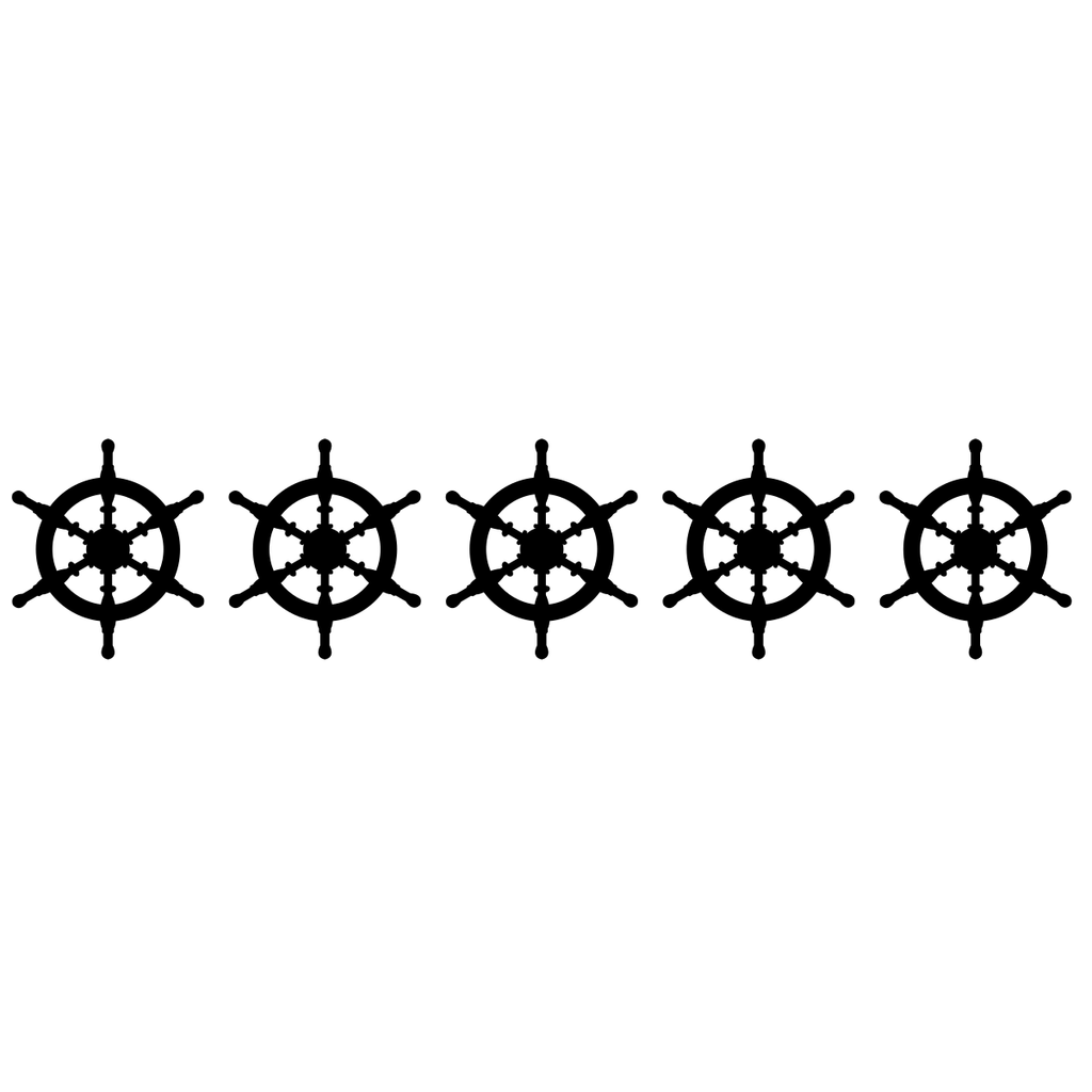 Ship Wheel Wall Tile Stickers