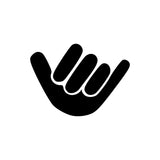 Hang Loose Shaka Shocker Car Sticker